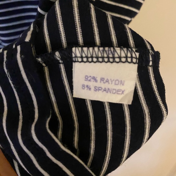 SLSF Navy and white striped tank- Size Small - Picture 5 of 12